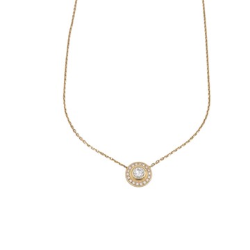 Cartier 卡地亞 18K玫瑰金 鑽石 d Amour 項鍊 N7412500 【二手名牌BRAND OFF】