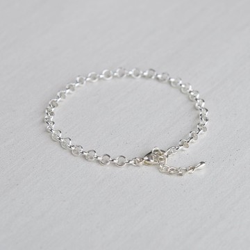 木製吊飾 配件   925純銀手鍊