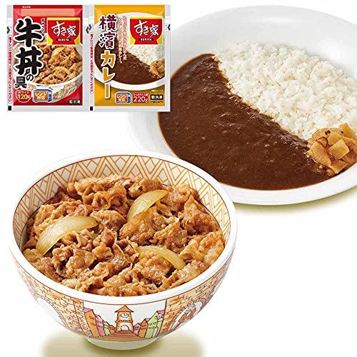 すき家 牛丼の具120g　横濱カレー220g (牛丼５×カレー５)