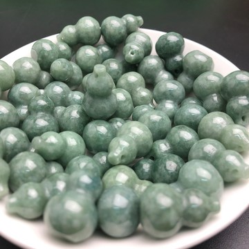 GF1009- 緬甸a貨翡翠玉葫蘆吊墜冰種玉石掛件花件女飾品四會玉器廠家批發