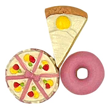 Mother garden 微型屋食物 蛋糕3入組  蛋糕3入組  B  1個