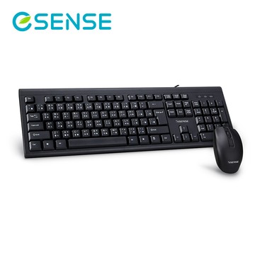 Esense K4500 USB滑鼠鍵盤組(黑)     13-EKM4500BK
