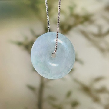 【願‧平安】冰種翡翠平安扣吊飾 | 天然緬甸玉翡翠A貨 |送禮