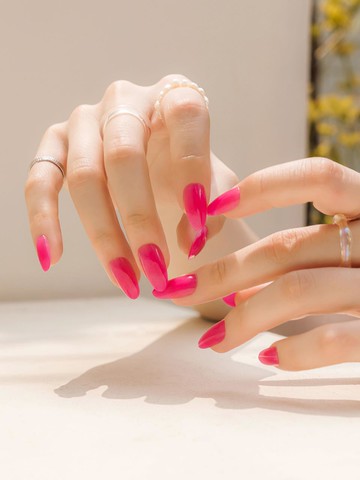 Resizable Nail Tip Punch Pink (beige)