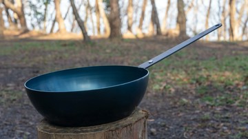 日本代購 空運 GOEN 日本製 24cm 深型 平底鍋 鐵鍋 中華鍋 佛來板 弗來板 單手鍋 煎鍋 炒鍋 電磁爐可用