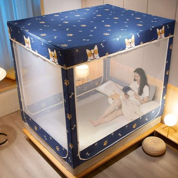 防塵頂遮光蚊帳家用新型蒙古包臥室防摔高級2021新款高級紋賬