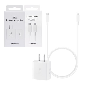 Samsung三星 原廠 25W PD 3.0超快充T2510+5A,1.8m 雙Type C 線DX510 (公司貨)