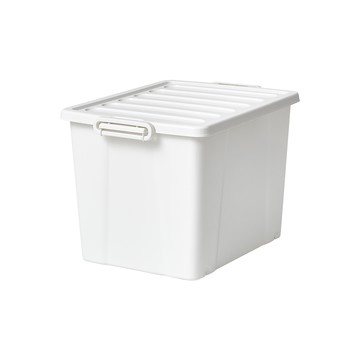 【日本天馬】ROX系列極簡風滑輪整理箱-75L-3入-多色可選典雅白