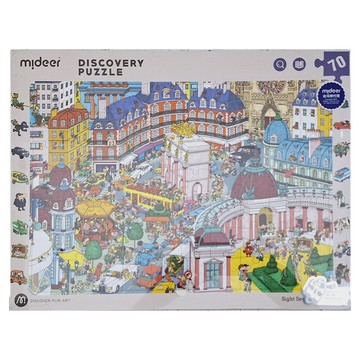 mideer 世界百科探索拼圖 觀光區  70片  1組