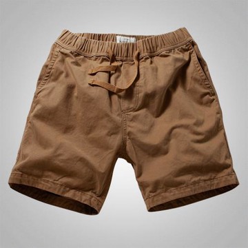 夏季沙灘短褲男寬松直筒休閑褲4三四分褲潮運動工裝短褲中褲松緊