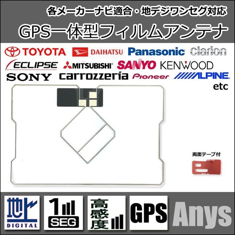 GPS一体型フィルムアンテナ イクリプス AVN111M AVN-F01i UCNV1110 AVN111MBC AVN-F01i等用 通販  LINEポイント最大0.5%GET | LINEショッピング