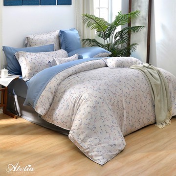 【Great Living格蕾寢飾】英國Abelia 白茶冷萃 雙人天絲木漿四件式兩用被床包組