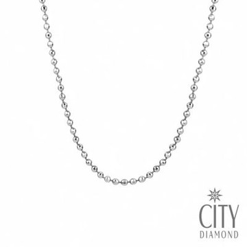 【City Diamond 引雅】義大利 16吋 珠鍊 珠珠鍊 K金項鍊/項鏈(浮光流影系列)