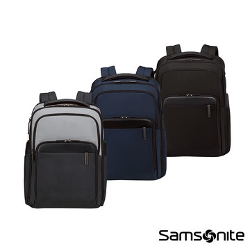 Samsonite新秀麗 EVOSIGHT 商務質感拼接多功能大容量筆電後背包/通勤包/雙肩包/電腦包15.6吋(多色可選)