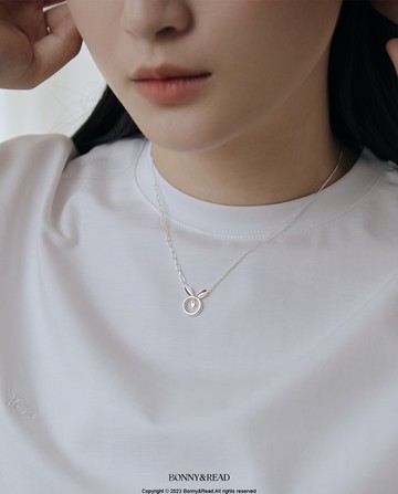 [純銀] 命定之心鎖骨鍊 / Fated Heart Necklace