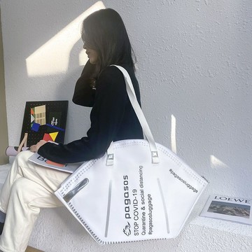 2023 正品口罩包包奇奇怪怪笑臉包包手提通勤大容量 包 百搭 ins風 大容量包包 包包女斜背包 通勤包 小包包