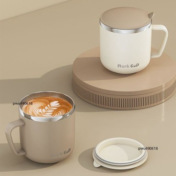臺灣出貨 304保溫杯不鏽鋼水杯喝水杯子防摔防燙馬克杯兒學生帶蓋把手杯子