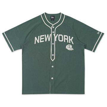 NEW ERA 男女 短袖棒球球衣 NEW YORK JERSEY 香菜綠 NE15165258