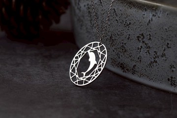 【情人節禮盒】(手鍊+項鍊)寶石與動物系列-海豚