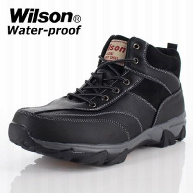 メンズ ブーツ ウイルソン Wilson 391 Black メンズ ワークブーツ カジュアルブーツ 防水 防滑 3e ブラック 通販 Lineポイント最大1 0 Get Lineショッピング