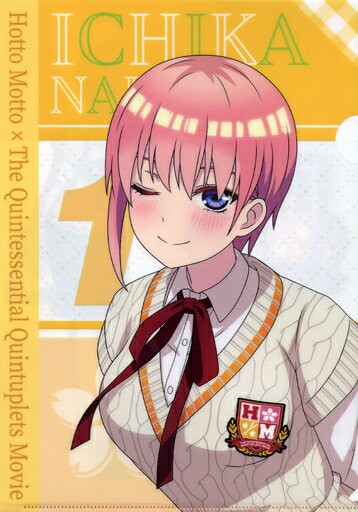 中野一花A4原創透明文件夾電影五等分的新娘×安心更多對象商品預約購入特典第2彈