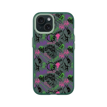 iPhone 15 Clear 憂墨綠 - Joker - 小丑塗鴉款