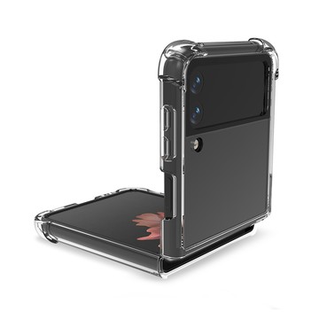 YANG YI Samsung Galaxy Z Flip3 5G 四角防摔氣曩PC+TPU透明防刮耐磨折疊手機殼