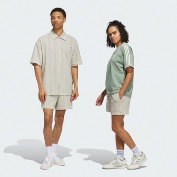 Adidas Sk Short JP0654 男女 短褲 運動短褲 休閒短褲 棉質 米 亞版