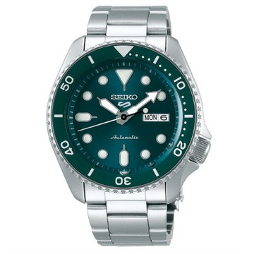 Seiko 精工錶 5 Sports 4R36-07G0M(SRPD61K1)運動時尚潮流機械腕錶/綠色面 42.5mm