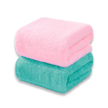 PureOne 珊瑚絨 浴巾 70X140CM 大浴巾(1入) 顏色隨機出貨