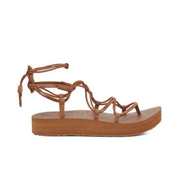 Teva Midform Infinity [TV1127890LIO] 女 休閒涼鞋 厚底 羅馬織帶 獅⼦棕