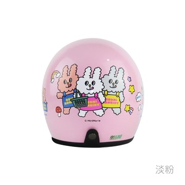 華泰 K-803/K-803 BU-1 安全帽 兔子便利商店 淡粉 復古帽 半罩 全拆洗 《比帽王》