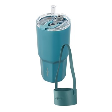 BLACK HAMMER 鈦芯涼不鏽鋼保溫/保冰冰壩杯 附杯袋  藍色  1個