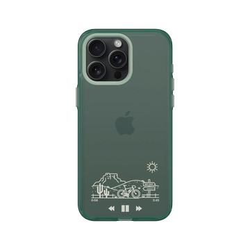 iPhone 15 Pro Max Clear 憂墨綠 - Nature Explorers 自然探索指南 - 單車獨旅