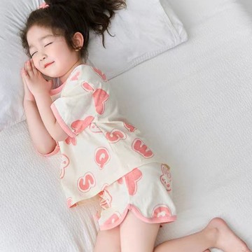 ❤️AL❤️ 兒童睡衣 女童睡衣 兒童夏季睡衣 女童睡衣夏季2026新款女孩寶寶莫代爾薄款夏款兒童空調家居服