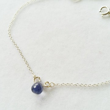 925 silver bracelet with cordierite菫青石 925 純銀手鍊