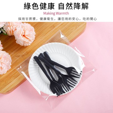 YOYO-【100套裝】獨立包裝生日盤叉組套裝 生日蛋糕盤 蛋糕紙盤 食品級材質 免洗 餐盤 刀子 叉子 派對盤 免洗盤