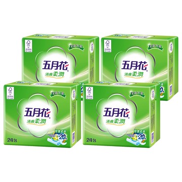 五月花 清膚柔潤 抽取衛生紙  4袋  24包