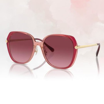 【COACH】方形膠框太陽眼鏡(HC8403D-58268H 59mm)