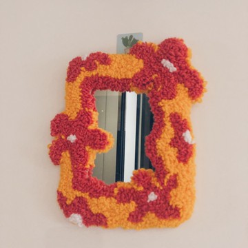 / 俄羅斯毛線鏡子－設計客製款 /