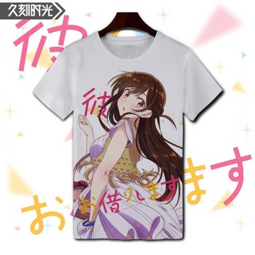 租借女友水原千鶴T恤短袖夏櫻澤墨青少年學生裝薄款半袖衫