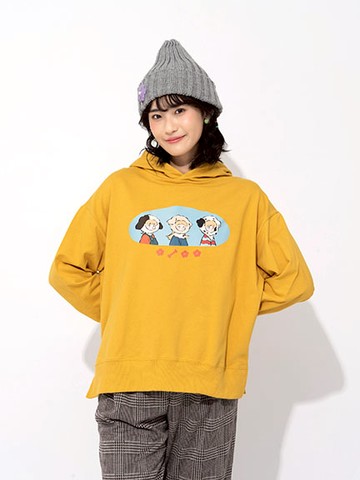 小女孩扮裝長袖帽T上衣(LB37L1C0200) - earth music&ecology