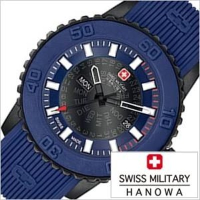 スイスミリタリー ハノワ トゥワイライト 腕時計 SWISS MILITARY HANOWA 時計 TWILIGHT メンズ ブラック ML-417  | LINEショッピング