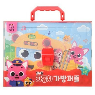 韓國 碰碰狐 拼圖手提包 (4款拼圖) 【快速出貨】Pinkfong 益智玩具 兒童拼圖推薦 親子互動遊戲 益智學習拼圖