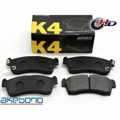 フィット GK3 ※新車購入時14タイヤ H25/09〜H29/06  フロント ブレーキパッド 前 アケボノ K4 国産 純正同等 45022-T5A-000 K-790WK