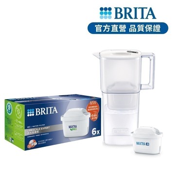 【BRITA官方】日系力酷濾水壺+6入MXPRO去水垢濾芯(共7芯)