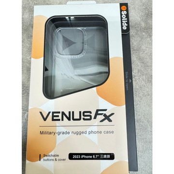 【清庫存】Solide iPhone 15 Pro Max 極致黑 維納斯 背板分離 15手機殼 15保護殼 VENUS