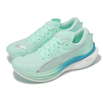 Puma 慢跑鞋 Deviate Nitro 3 女鞋 綠 藍 氮氣中底 碳板 輕量 回彈 運動鞋 30970819