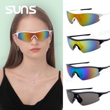 【SUNS】Polarized運動偏光太陽眼鏡 頂規強化輕量偏光鏡 路跑/單車/自行車 抗UV400 S216