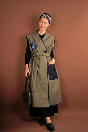 COLE COOL日本面料百搭型格長款馬甲